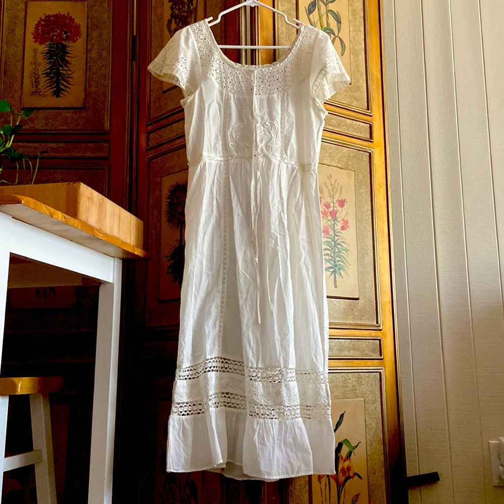 White LoveShackFancy 100% Cotton Dress